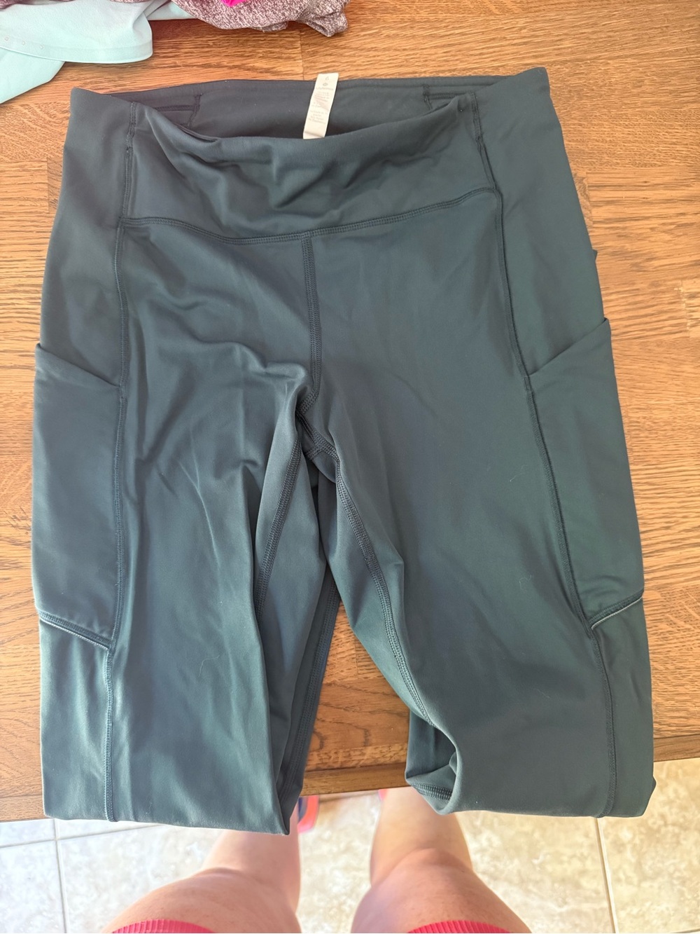 lululemon athletica Dark Teal High-Rise Leggings with Side Pockets